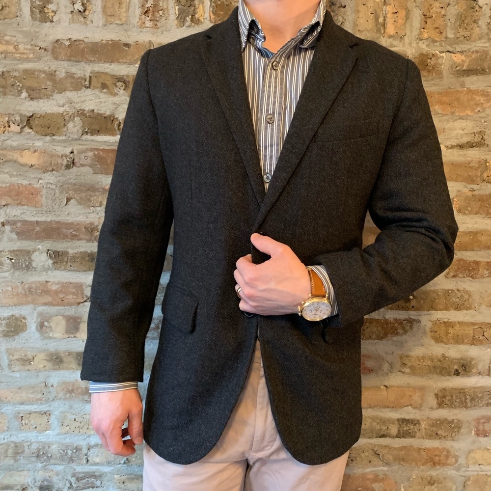 Gray Gap Men’s Wool Blazer